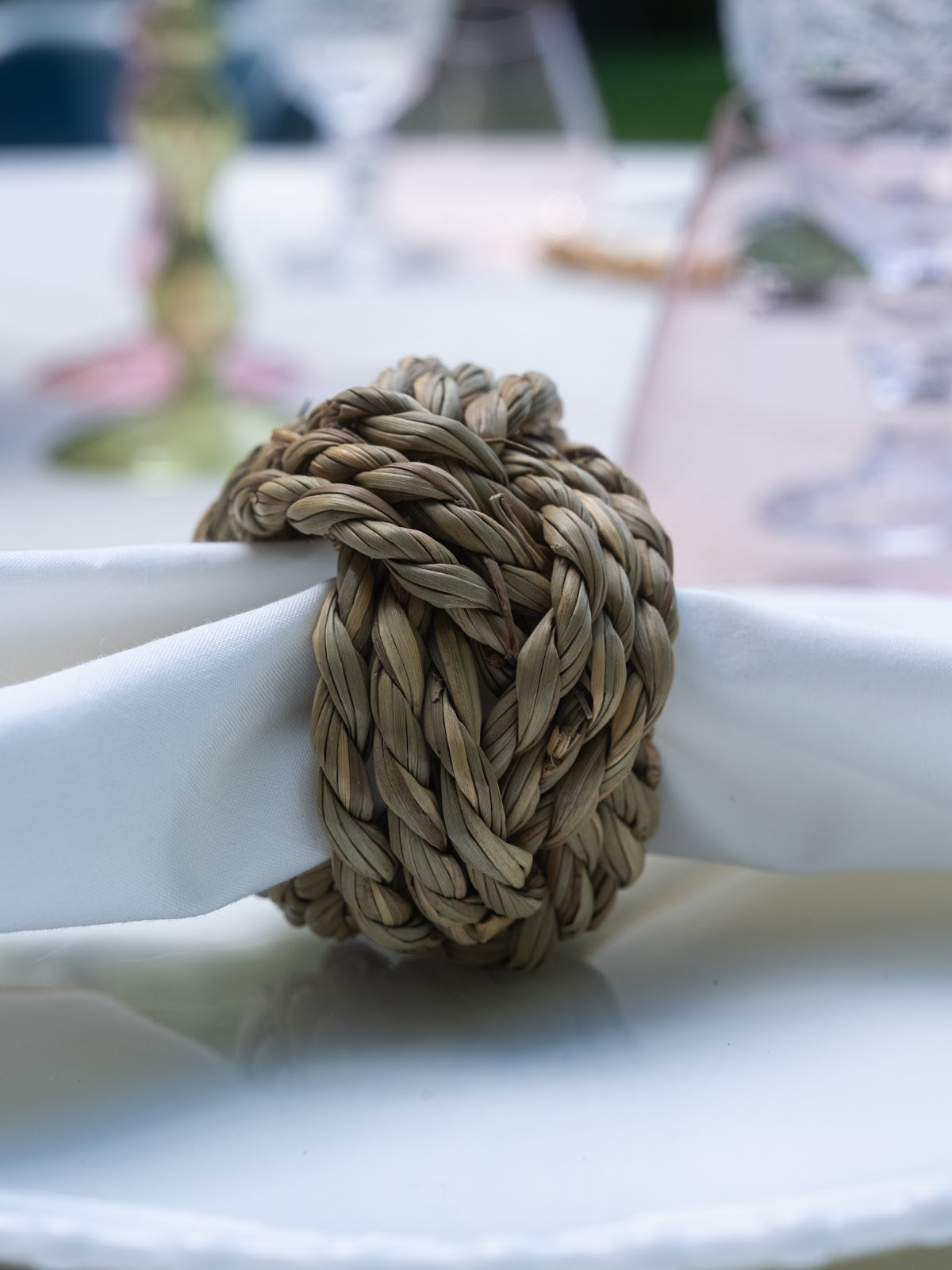 Riviera Napkin Rings Wicker - Set of 4