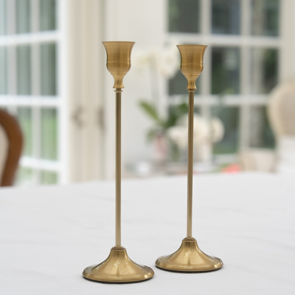 Lustre Gold Candlestands - Box of 3