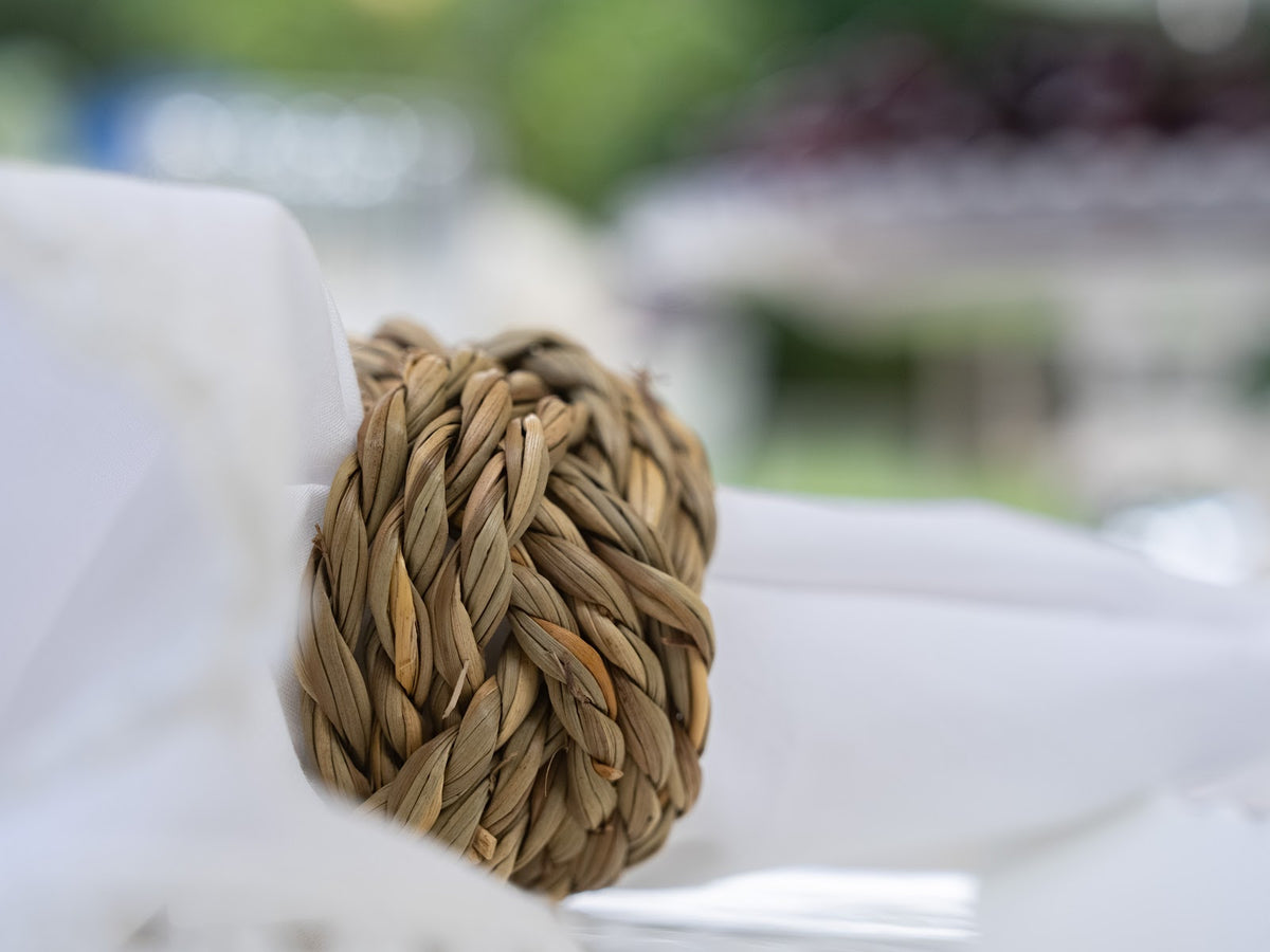 Riviera Napkin Rings Wicker - Set of 4